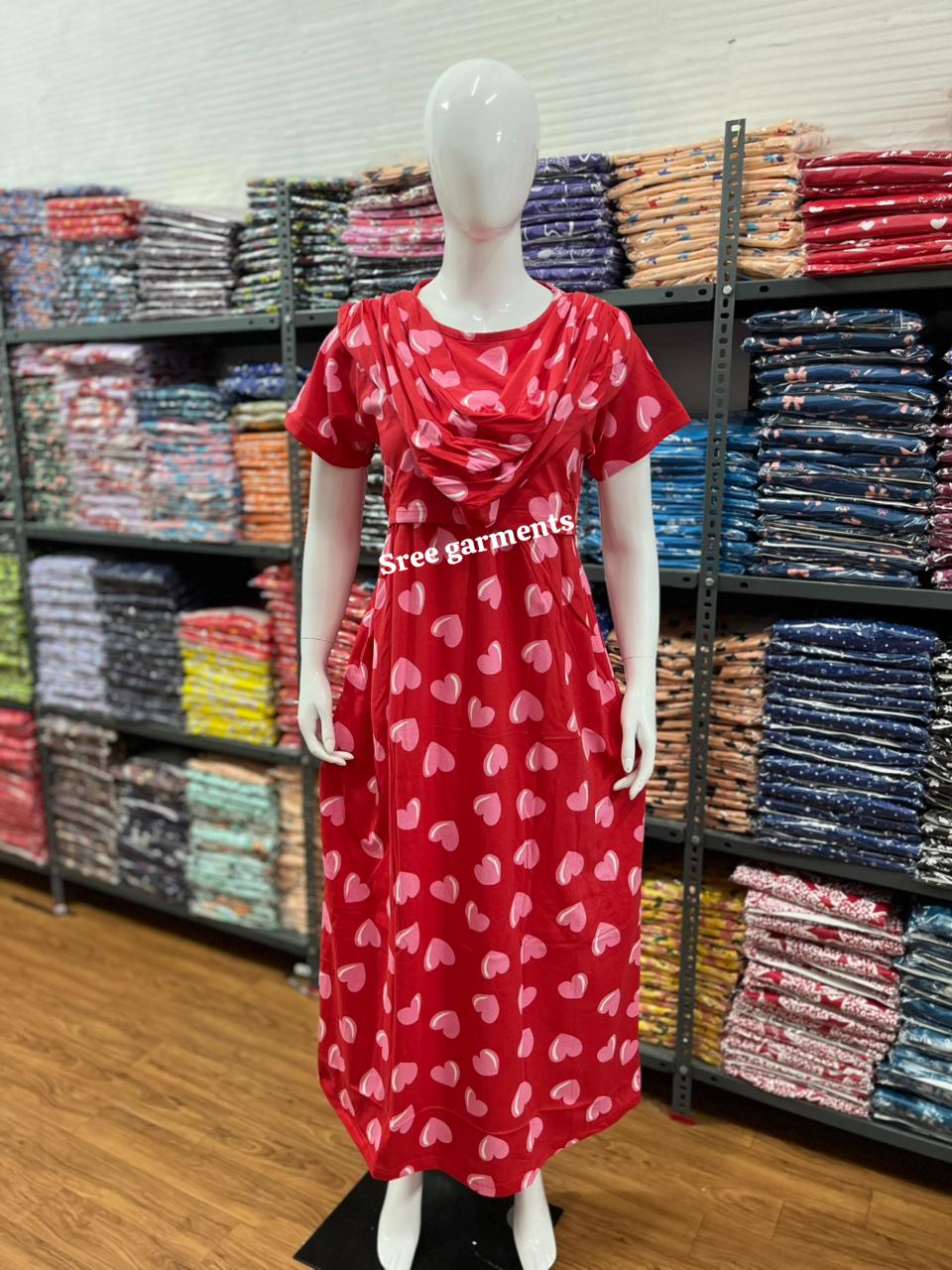 Shawl Type Zipless Maternity Wear Full Length h