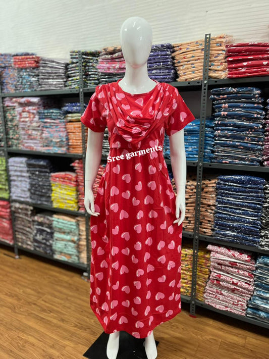 Shawl Type Zipless Maternity Wear Full Length h