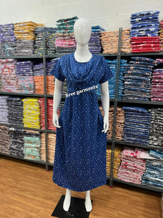 Shawl Type Zipless Maternity Wear Full Length mst