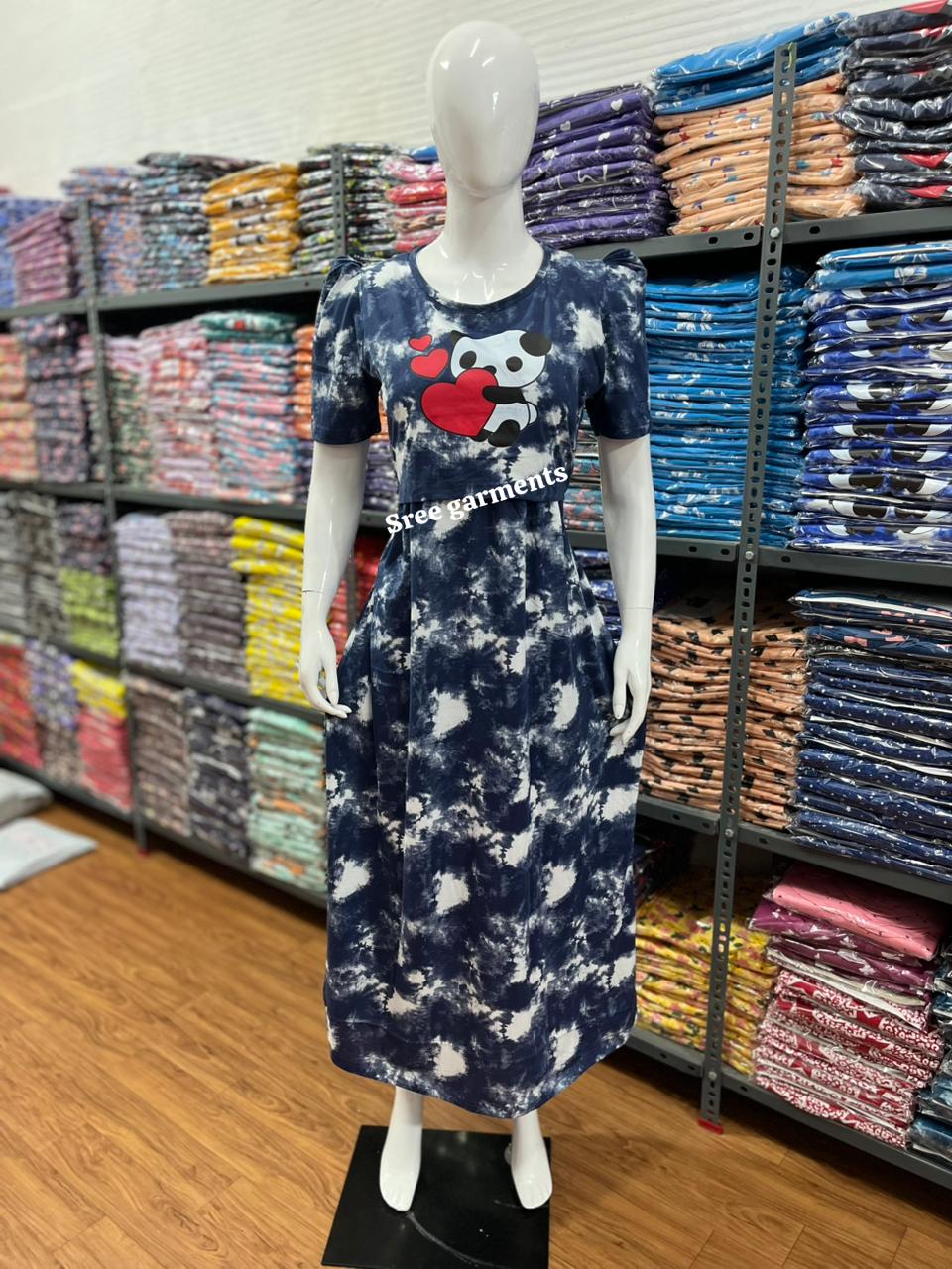 Zipless maternity and feeding wear - Full Length print