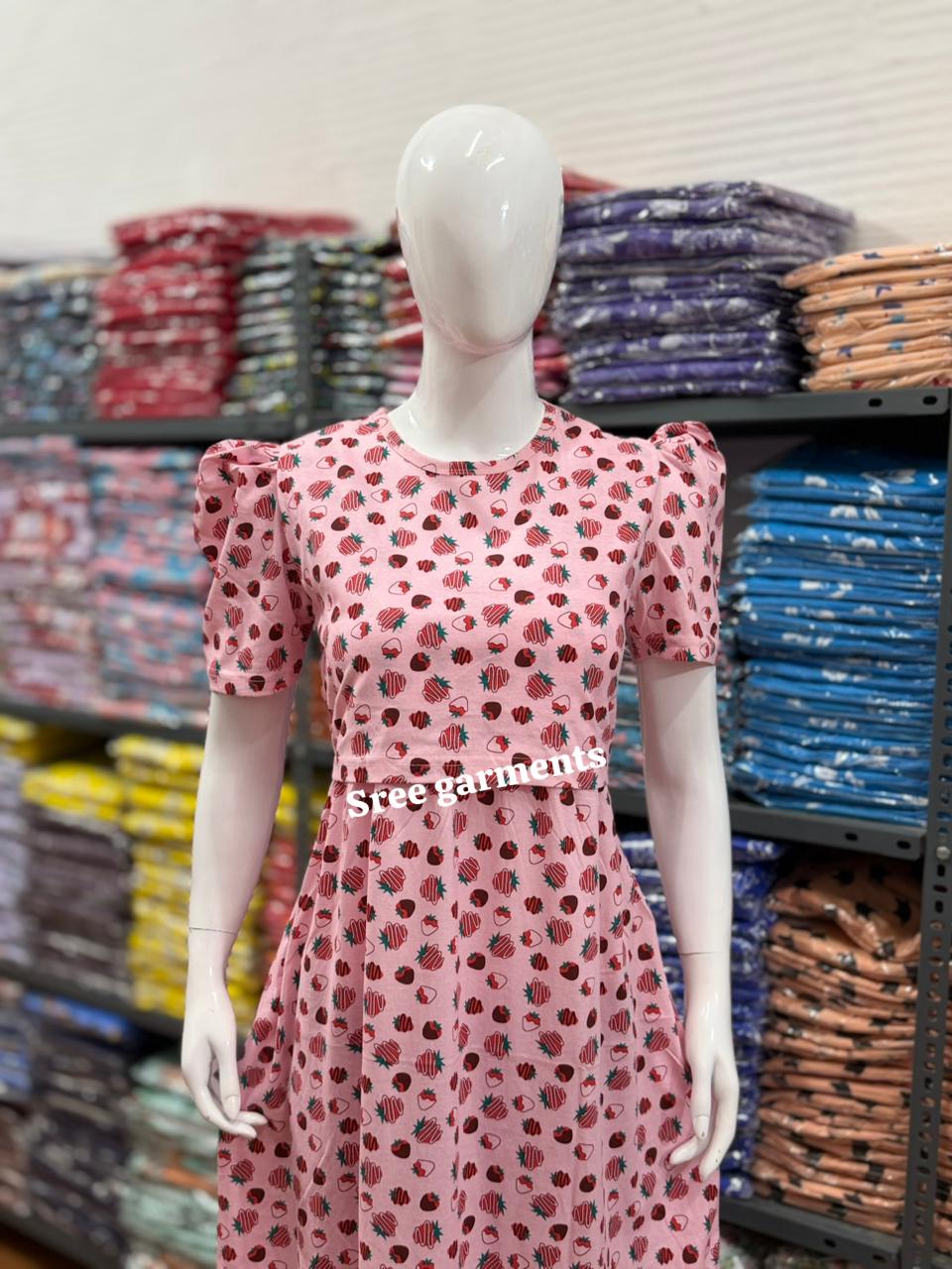 Zipless maternity and feeding wear - ankle length straw