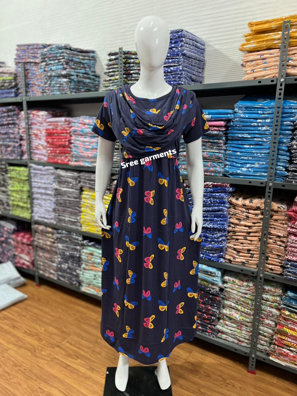 Shawl Type Zipless Maternity Wear Full Length cb