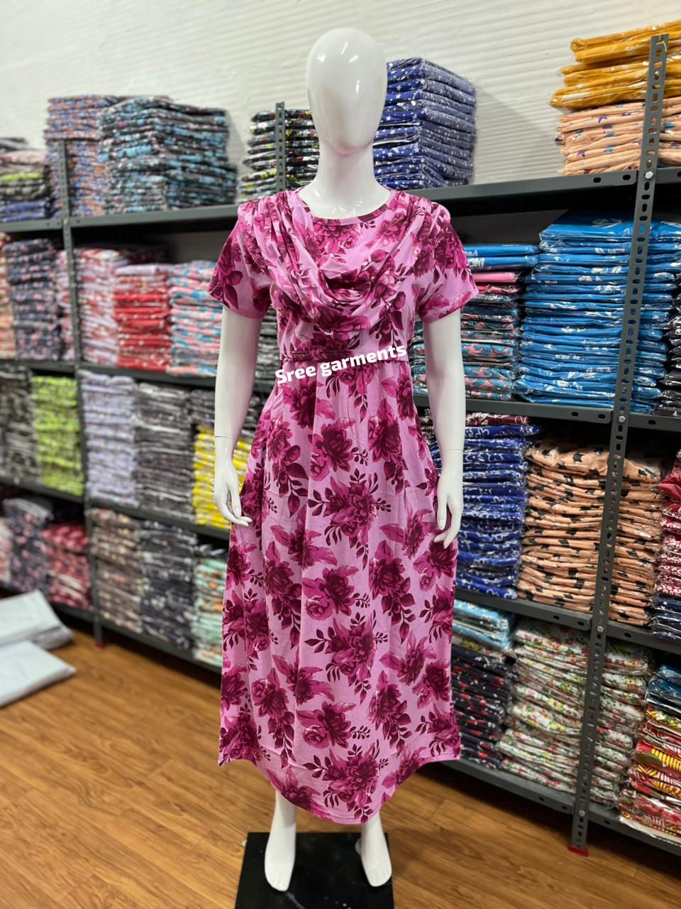 Shawl Type Zipless Maternity Wear Full Length opf