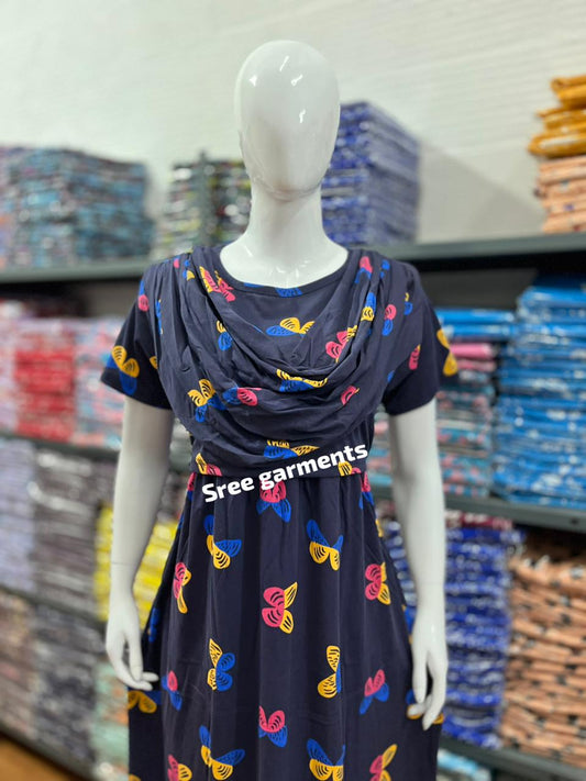 Shawl Type Zipless Maternity Wear Full Length cb