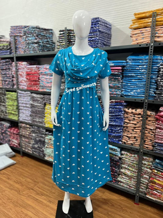 Shawl Type Zipless Maternity Wear Full Length h