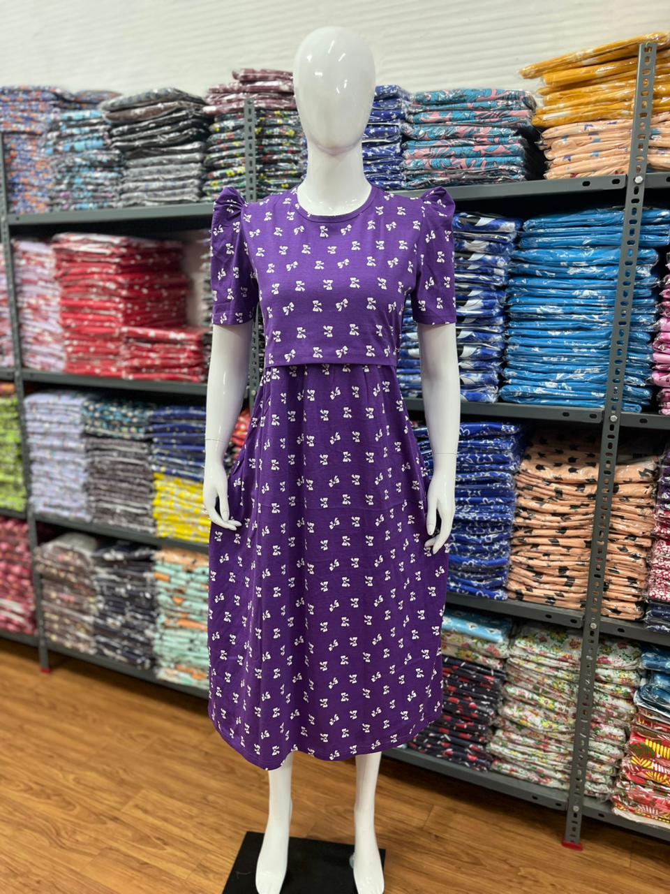 Zipless maternity and feeding wear - ankle length p rib