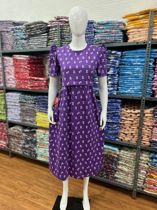 Zipless maternity and feeding wear - ankle length p rib