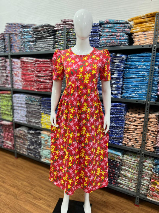 Non Feeding LOUNGEWEAR (NON FEEDING) - Ankle length orange flow