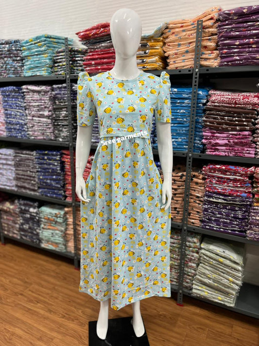 Zipless maternity and feeding wear - Full Length bee