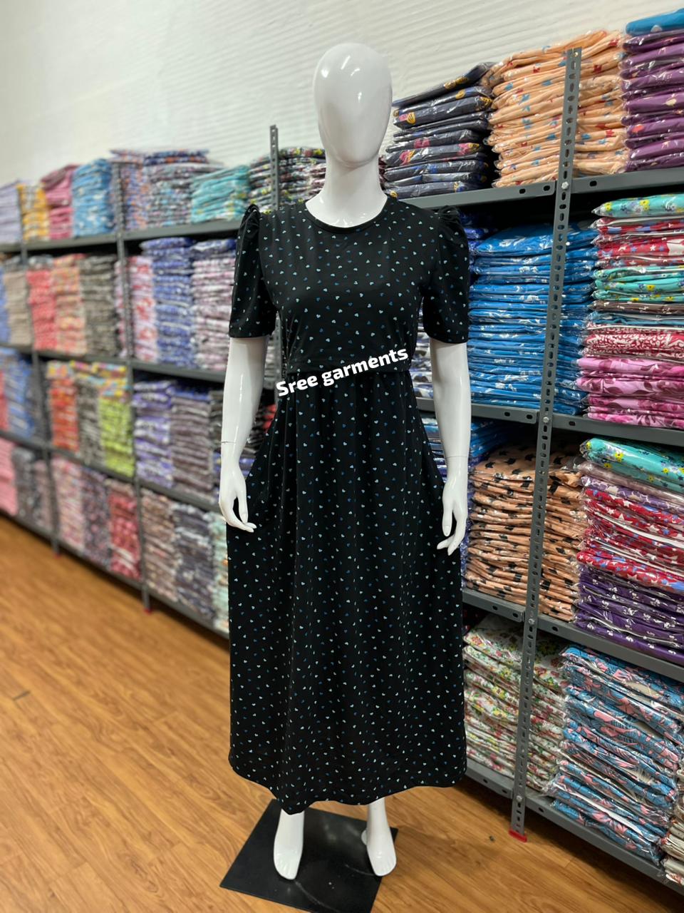 Zipless maternity and feeding wear - Full Length b blue h