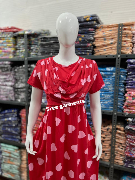 Shawl Type Zipless Maternity Wear Full Length h new