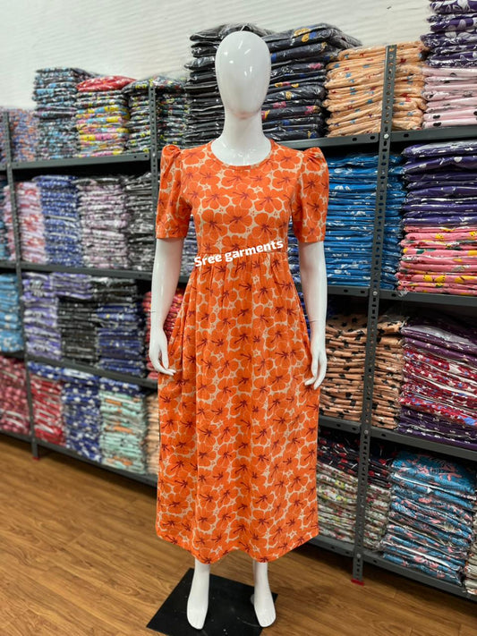 Non Feeding LOUNGEWEAR (NON FEEDING) - Ankle Length orange