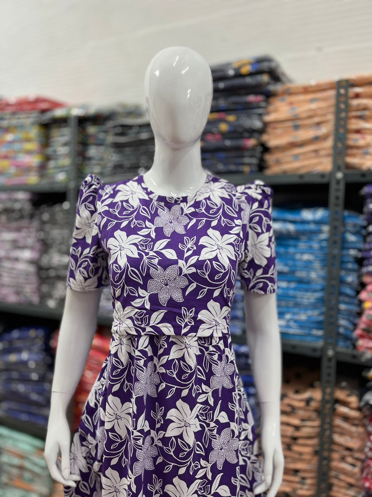 Zipless maternity and feeding wear - Full Length lavender w