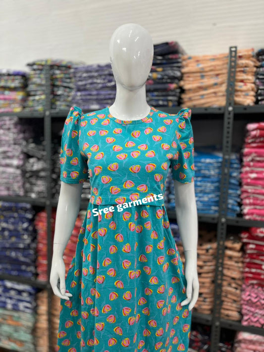 Zipless maternity and feeding wear - ankle length lotus