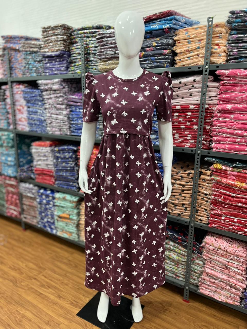 Zipless maternity and feeding wear - Full Length br bu