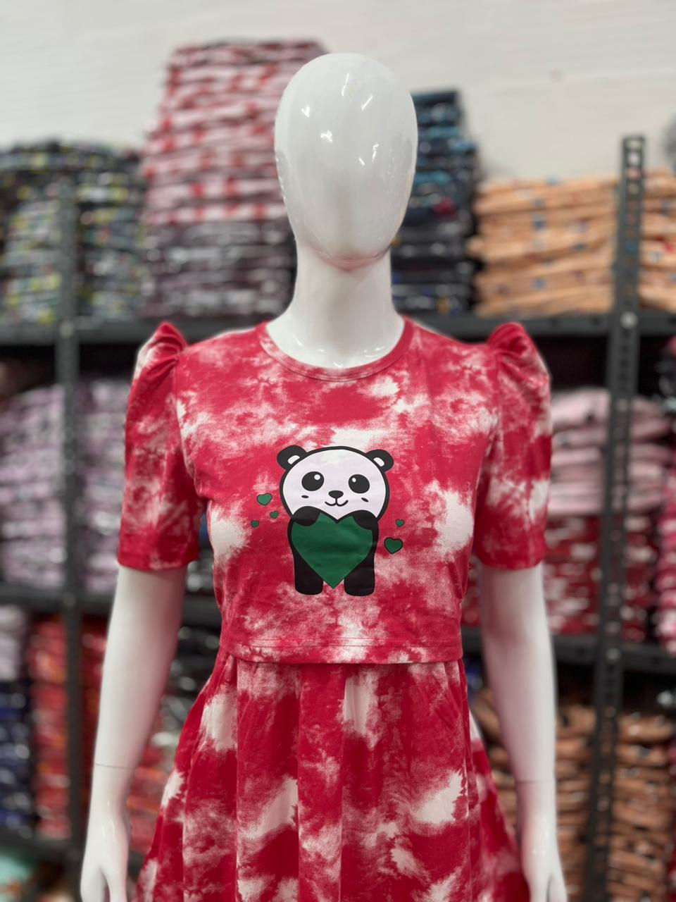 Zipless maternity and feeding wear - ankle length print