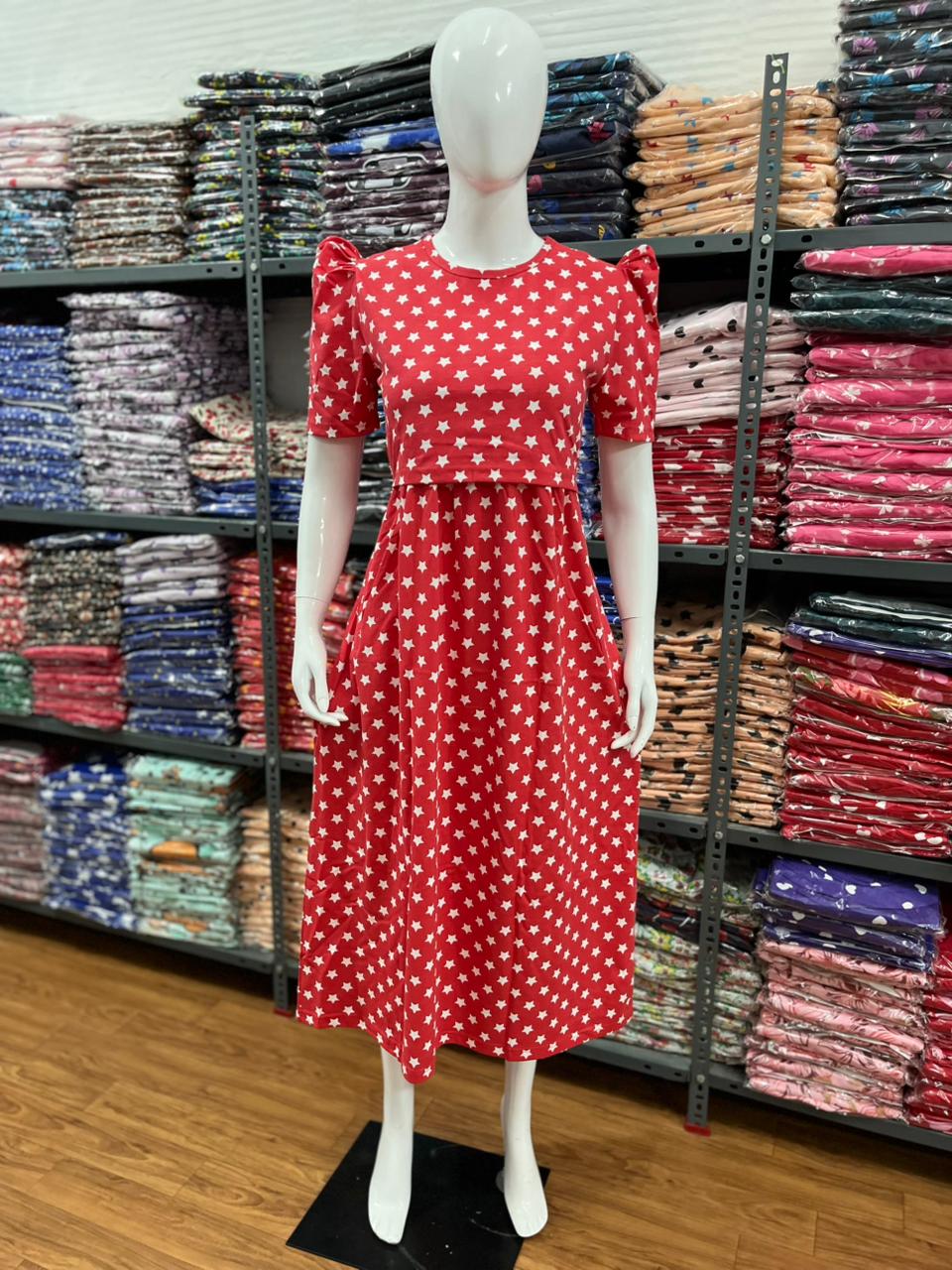 Zipless maternity and feeding wear - ankle length redst