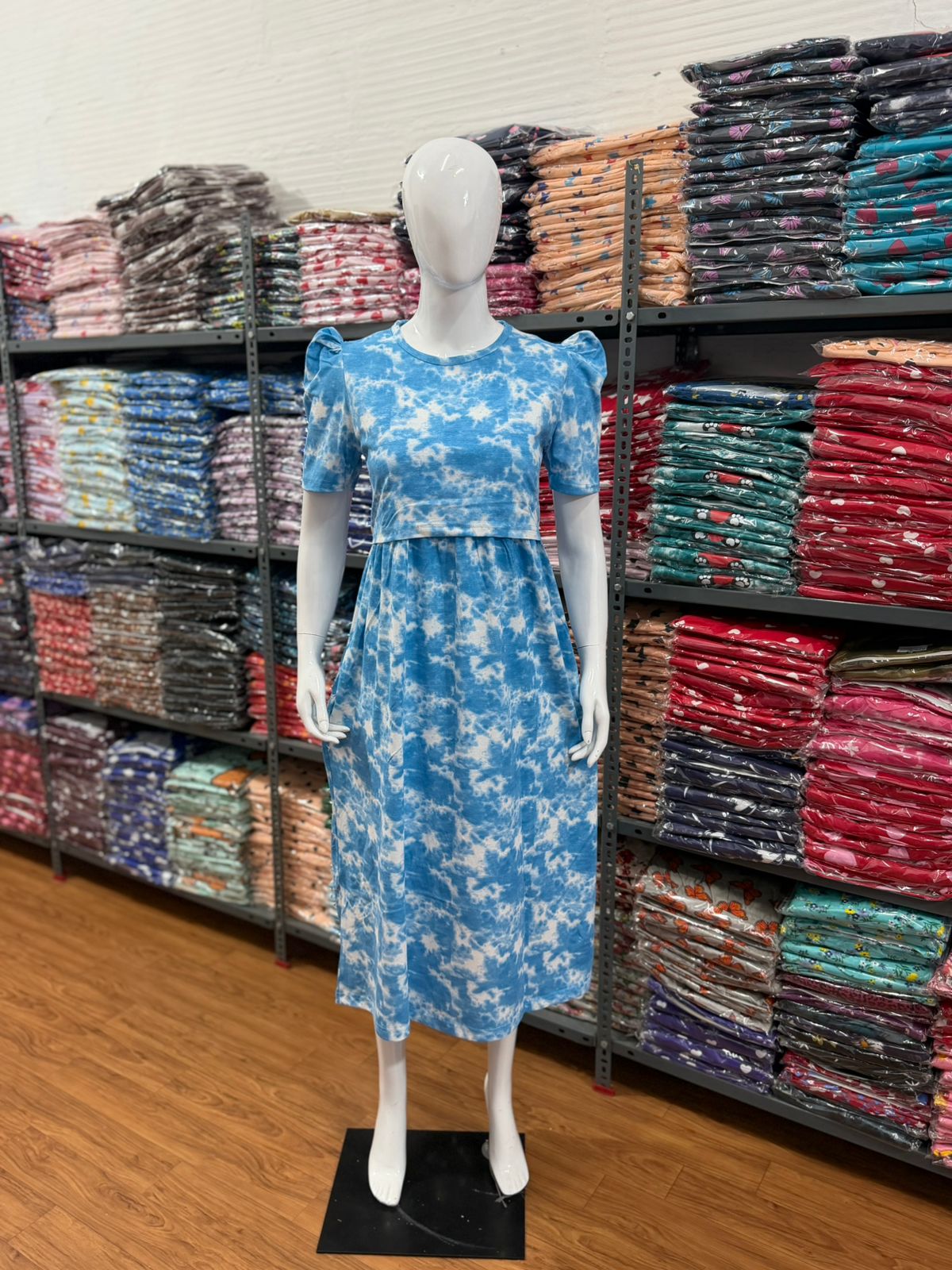 Zipless maternity and feeding wear - ankle length db dye