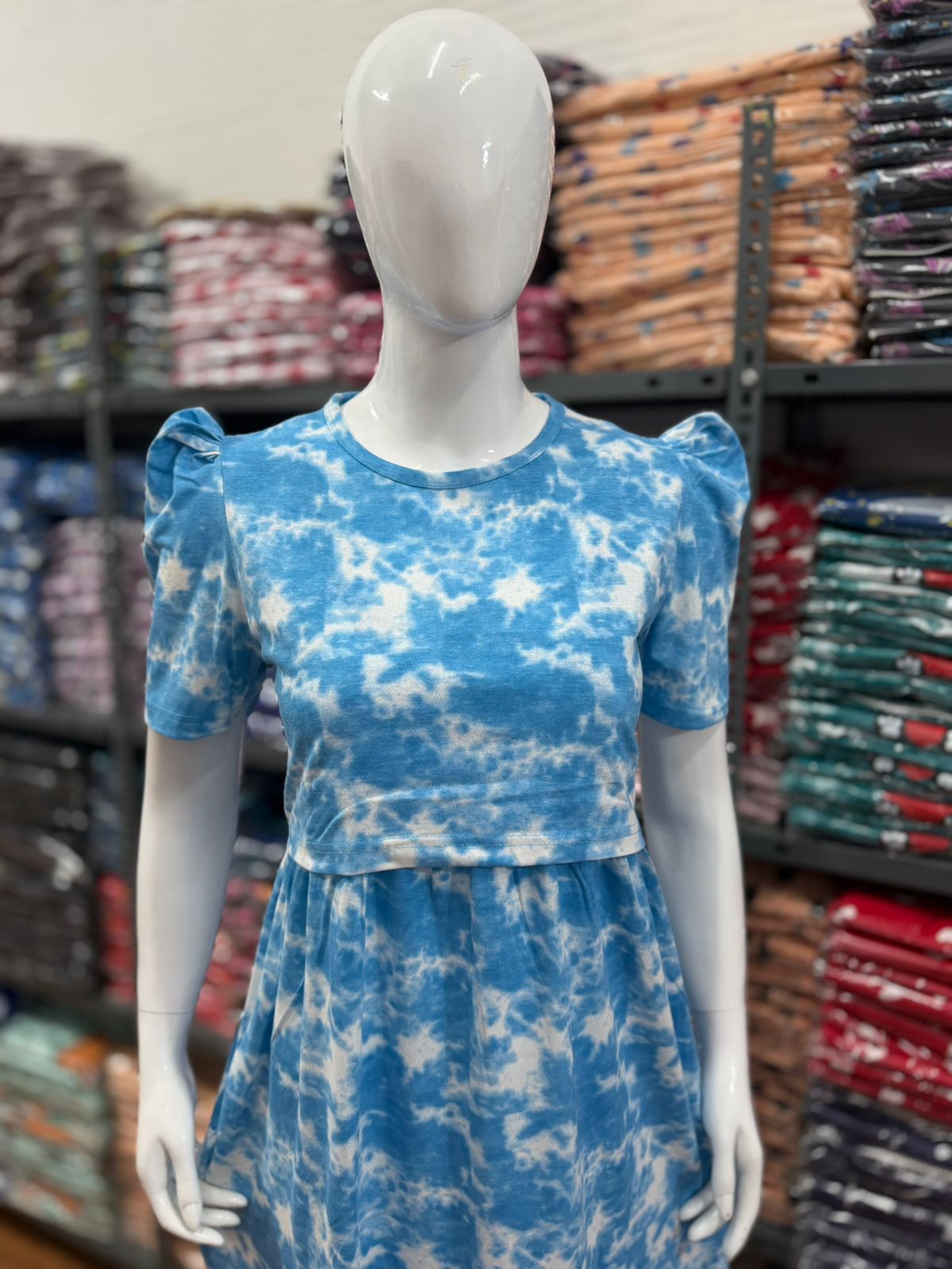 Zipless maternity and feeding wear - ankle length db dye