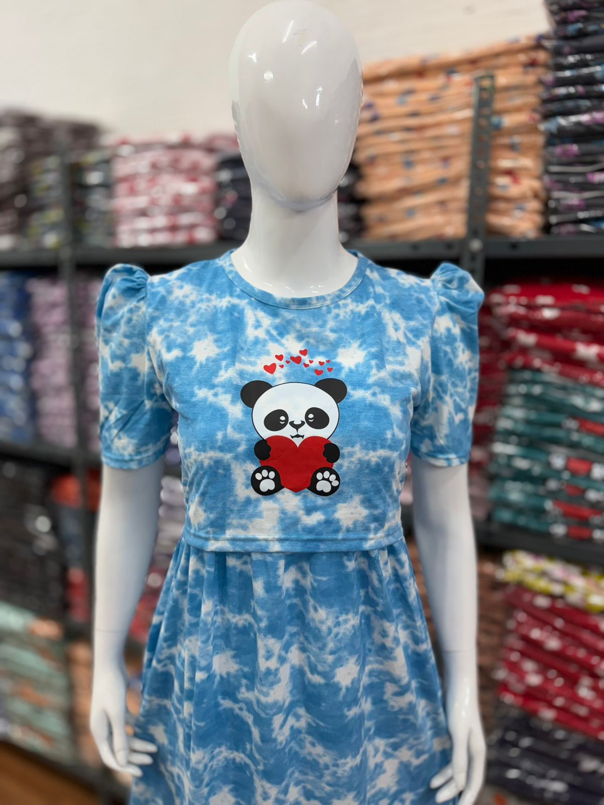 Zipless maternity and feeding wear - ankle length print