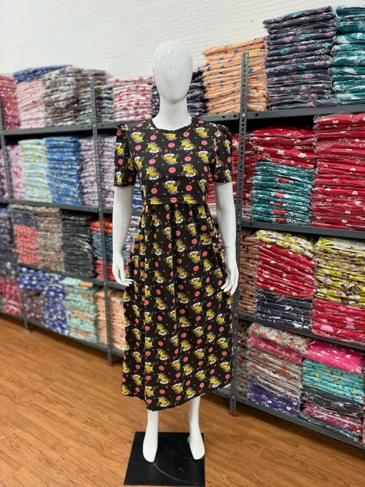 Zipless maternity and feeding wear - ankle length unicorn