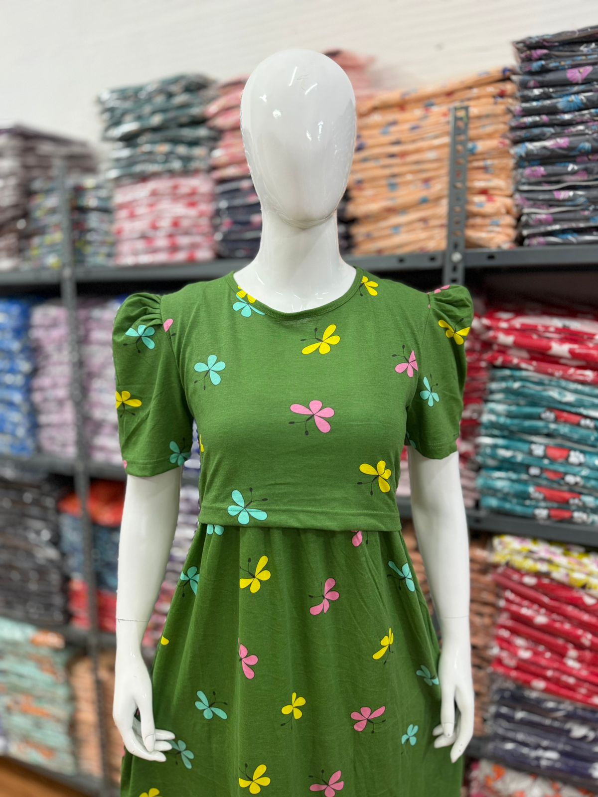 Zipless maternity and feeding wear - ankle length cl butterfly