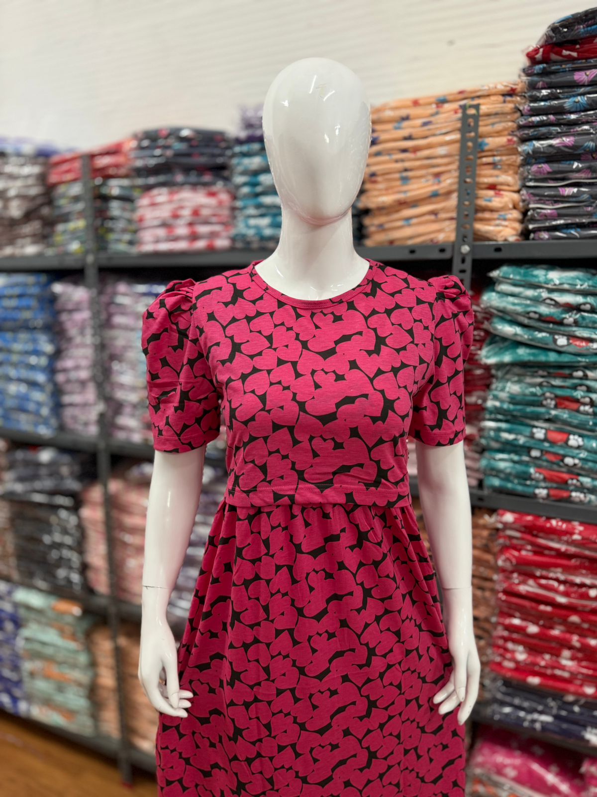 Zipless maternity and feeding wear - Full Length pink b