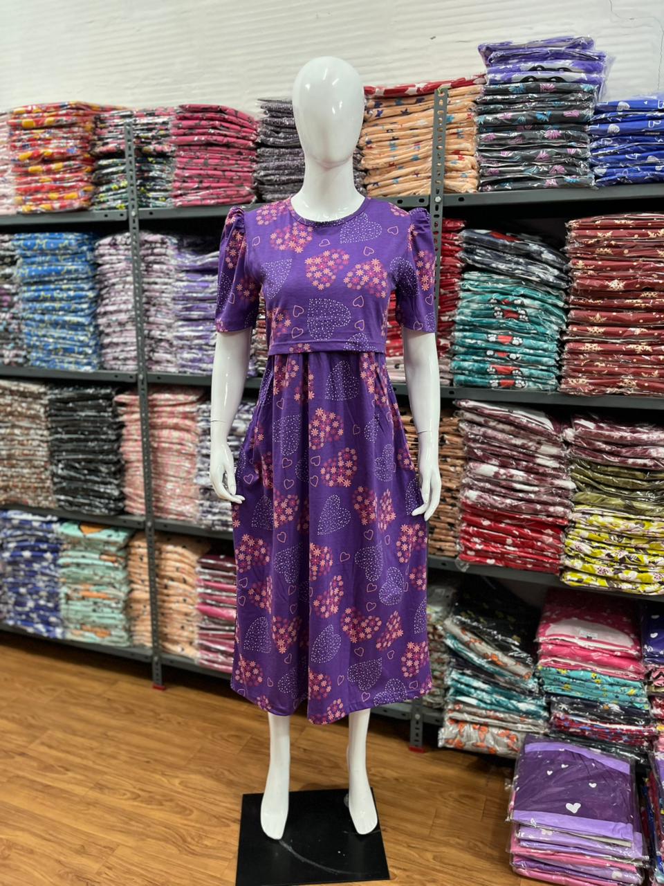 Zipless maternity and feeding wear - ankle length