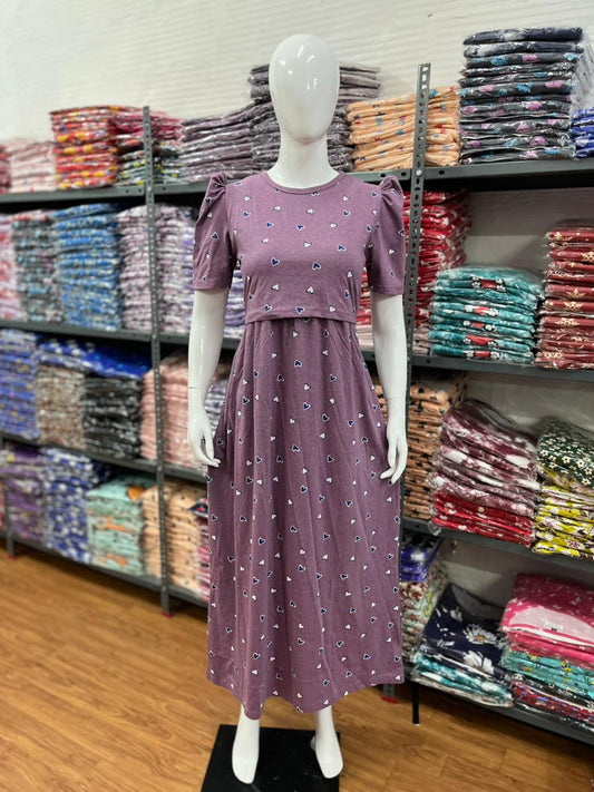 Zipless maternity and feeding wear - Full Length burg h