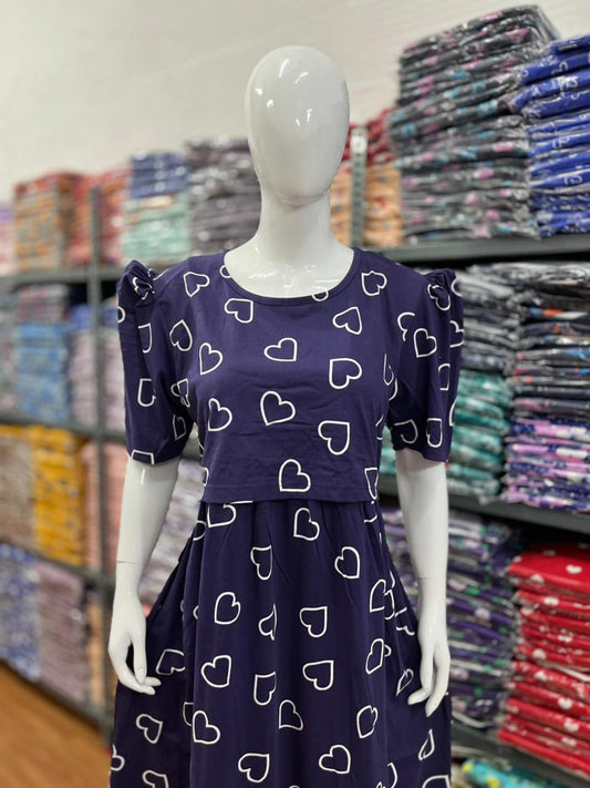 [Big Size] Maternity Wear Ankle Length 449/- Only HL navy