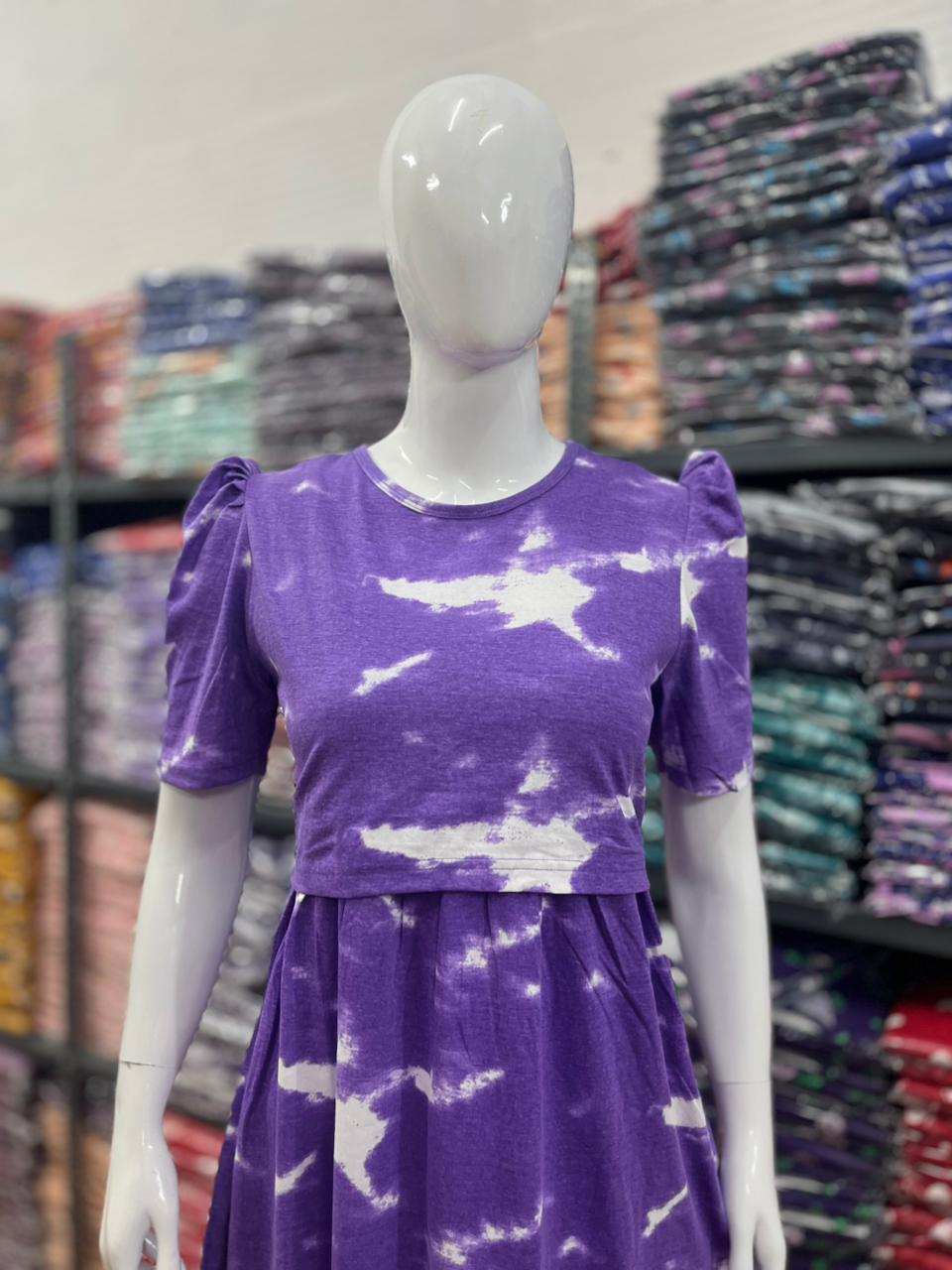 Zipless maternity and feeding wear - ankle length v dye