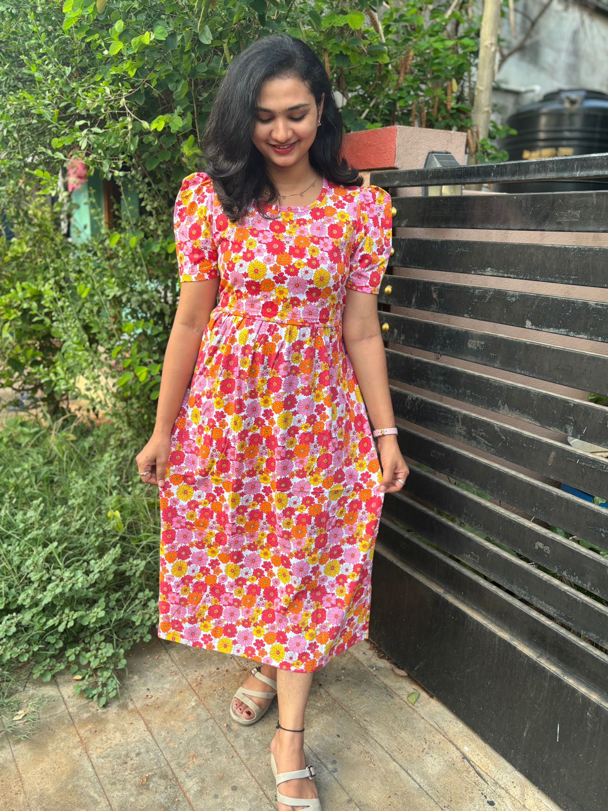 Zipless maternity and feeding wear - ankle length cem