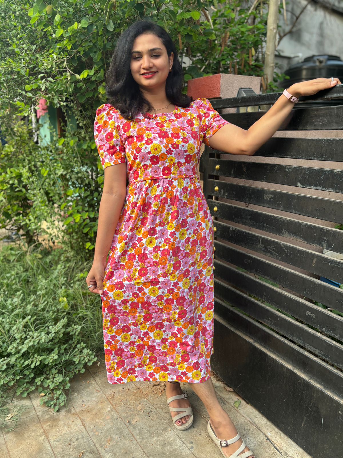 Zipless maternity and feeding wear - ankle length cem