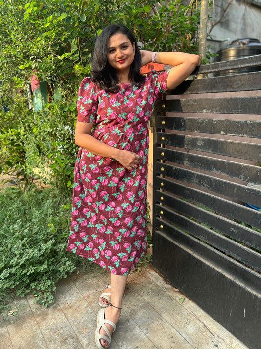 Zipless maternity and feeding wear - ankle length br 🌹