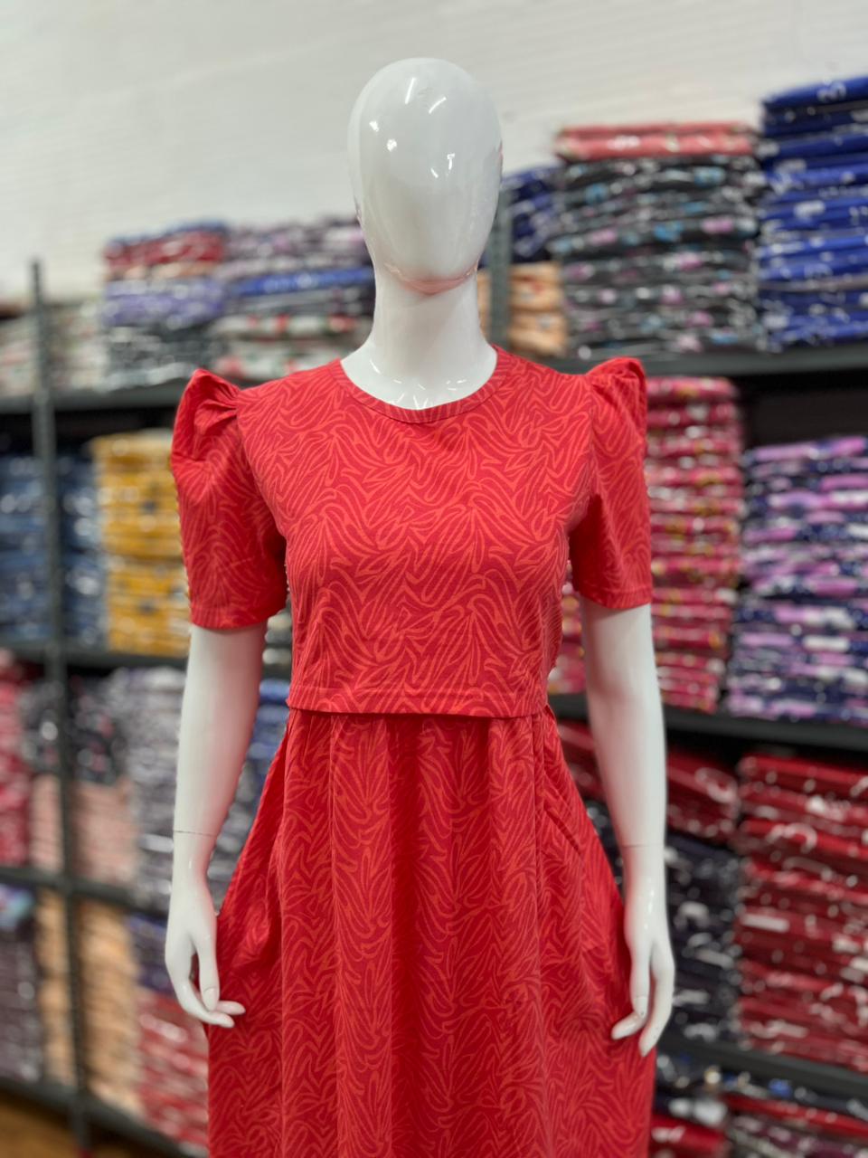 Zipless maternity and feeding wear - ankle length wave