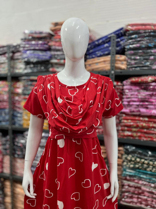 Shawl Type Zipless Maternity Wear Full Length hl
