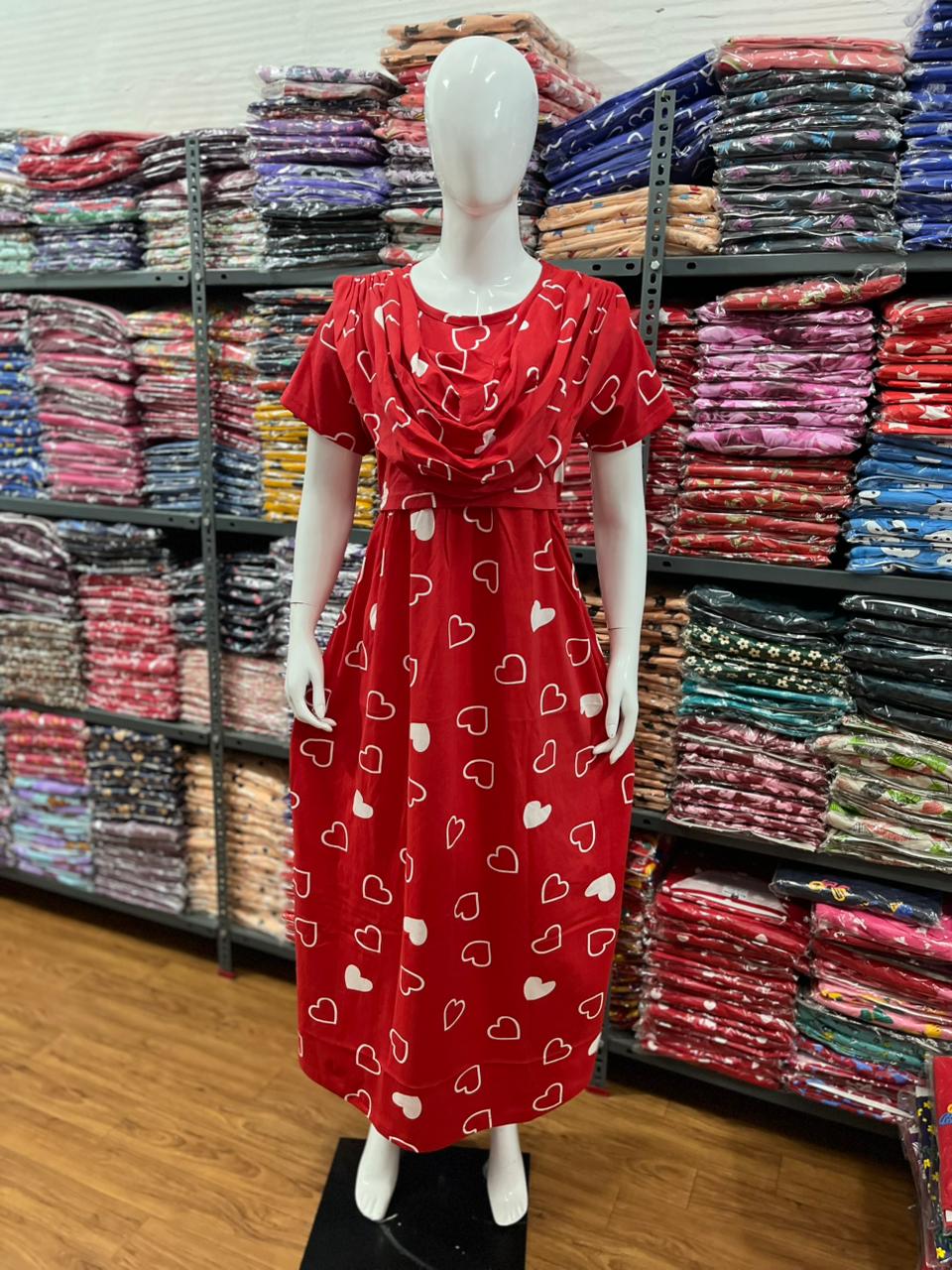 Shawl Type Zipless Maternity Wear Full Length hl