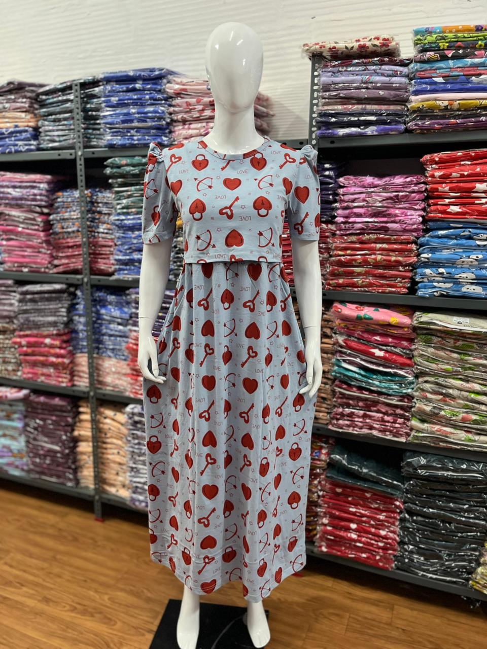 Zipless maternity and feeding wear - Full Length lock