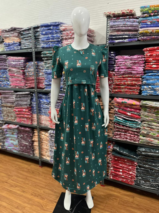 Zipless maternity and feeding wear - Full Length L💚ve