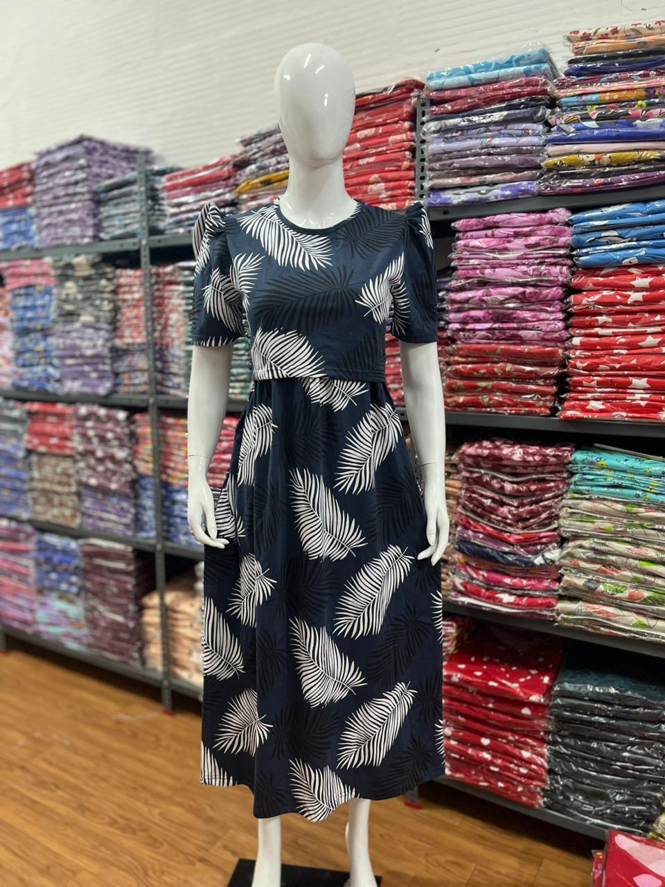 Zipless maternity and feeding wear - ankle length
