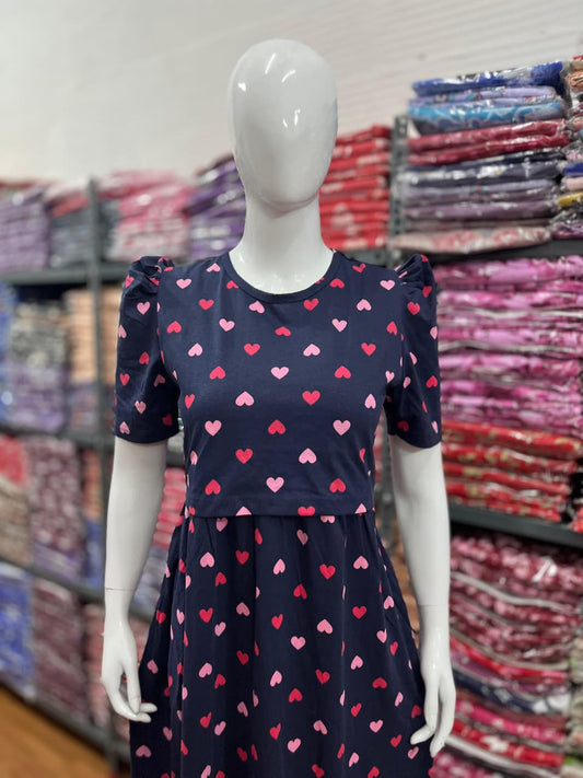 Zipless maternity and feeding wear - Full Length pink mch