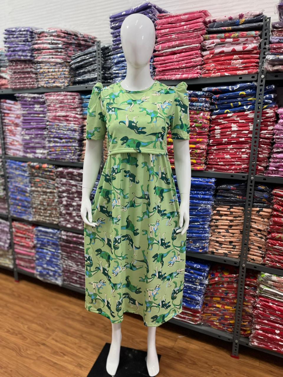 Zipless maternity and feeding wear - ankle length 🦖