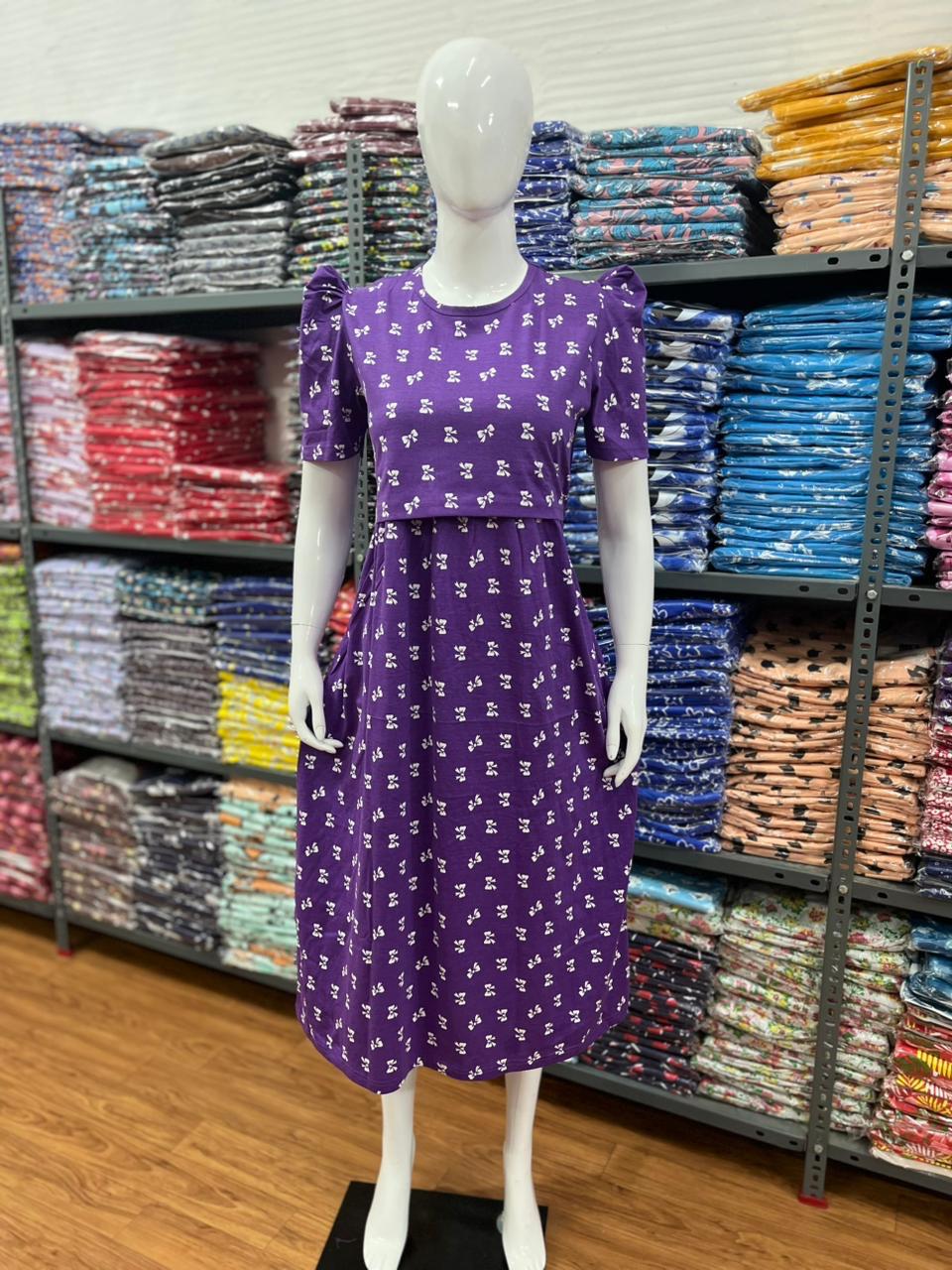Zipless maternity and feeding wear - ankle length