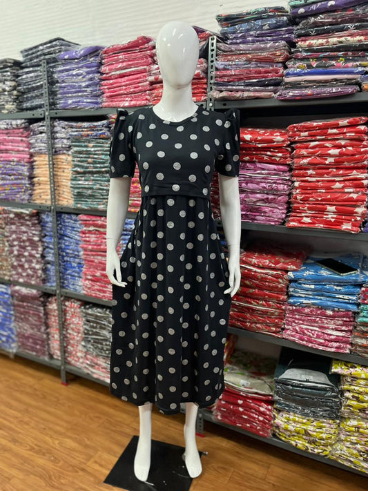 Zipless maternity and feeding wear - ankle length glitter