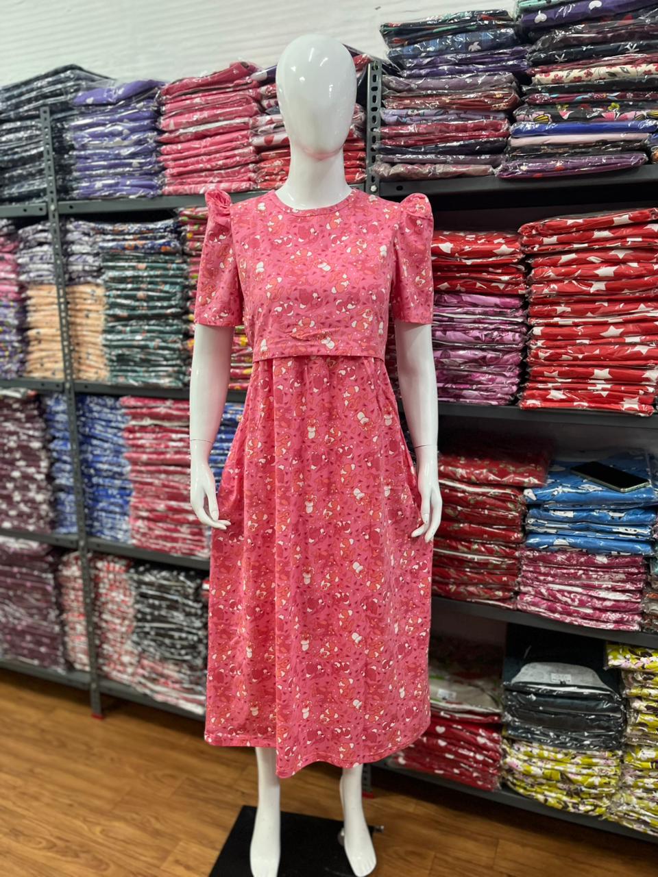 Zipless maternity and feeding wear - ankle length