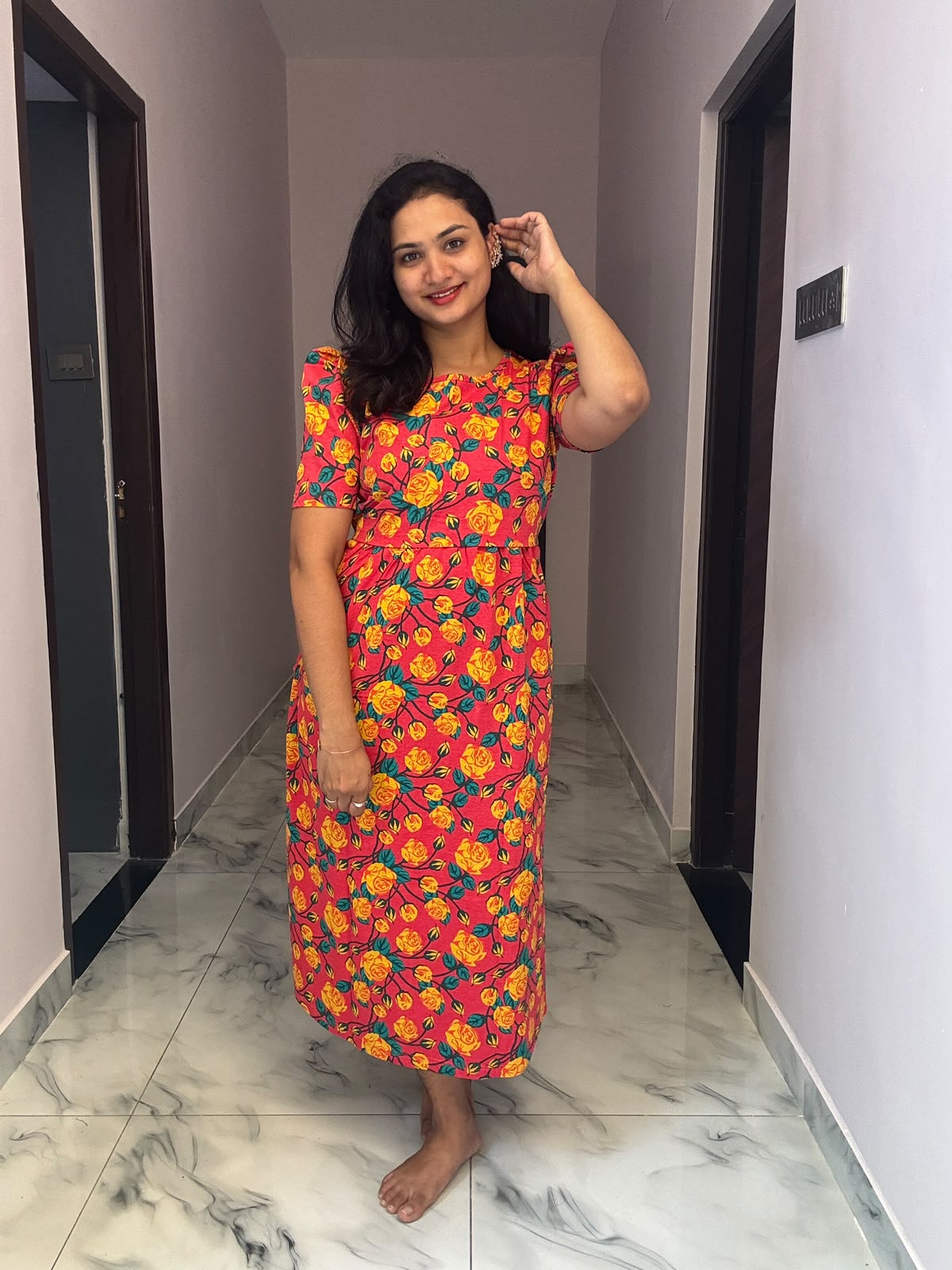 Zipless maternity and feeding wear - ankle length