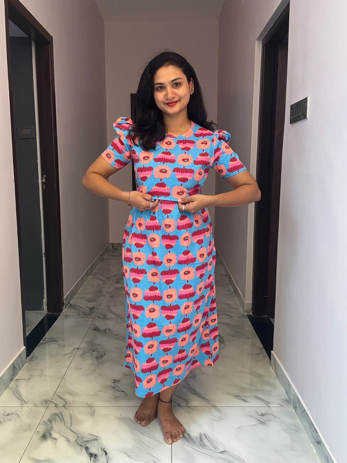 Zipless maternity and feeding wear - ankle length