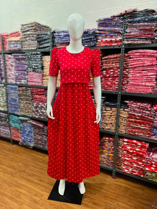 Zipless maternity and feeding wear - Full Length dot