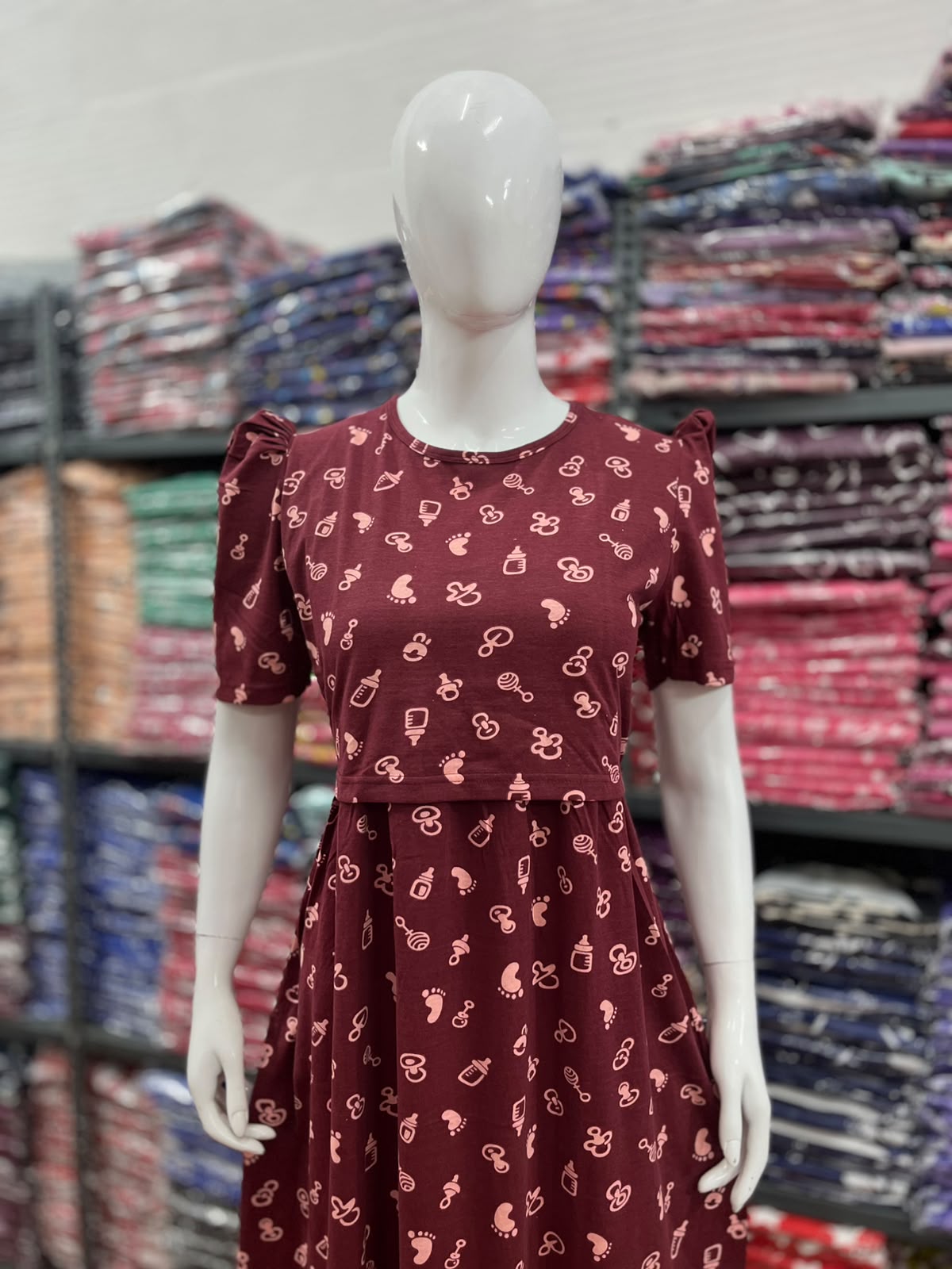Zipless maternity and feeding wear - Full Length