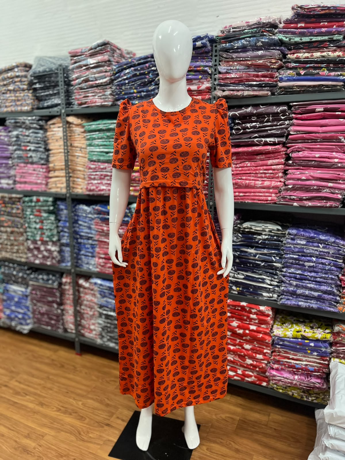 Zipless maternity and feeding wear - Full Length